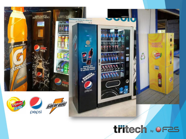 Pepsi Italia Partner di Tritech nella sponsorizzazione del compattatore bottiglie|lattine